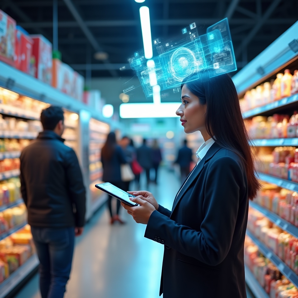FMCG campaign visual with augmented reality shopping experience